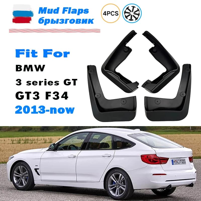 For BMW 3 Series GT F34 mudguard GT3 Mudguard Fender Mud Flap Guards Splash Mudflaps Car Accessories Front Rear 4pcs 2013-2020