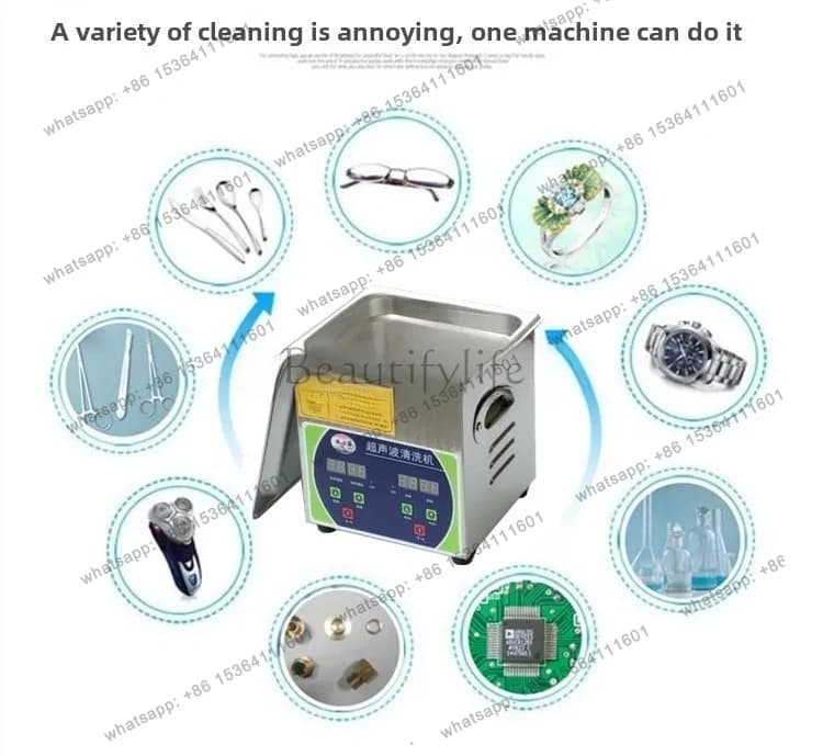 Double Vibrator Enhanced Ultrasonic Cleaning Machine Washing Fishing Wheel Jewelry Heavy Stains