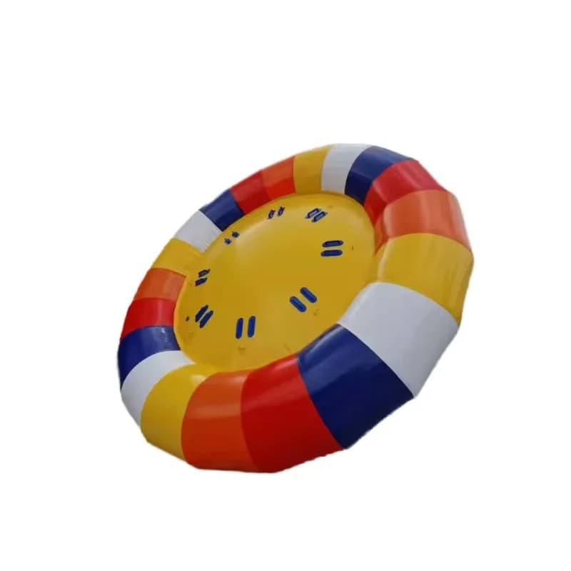 Fun Flying Disco Boat PVC Inflatable Water Toys Spinning UFO Towable Tube Amusing Water Facility