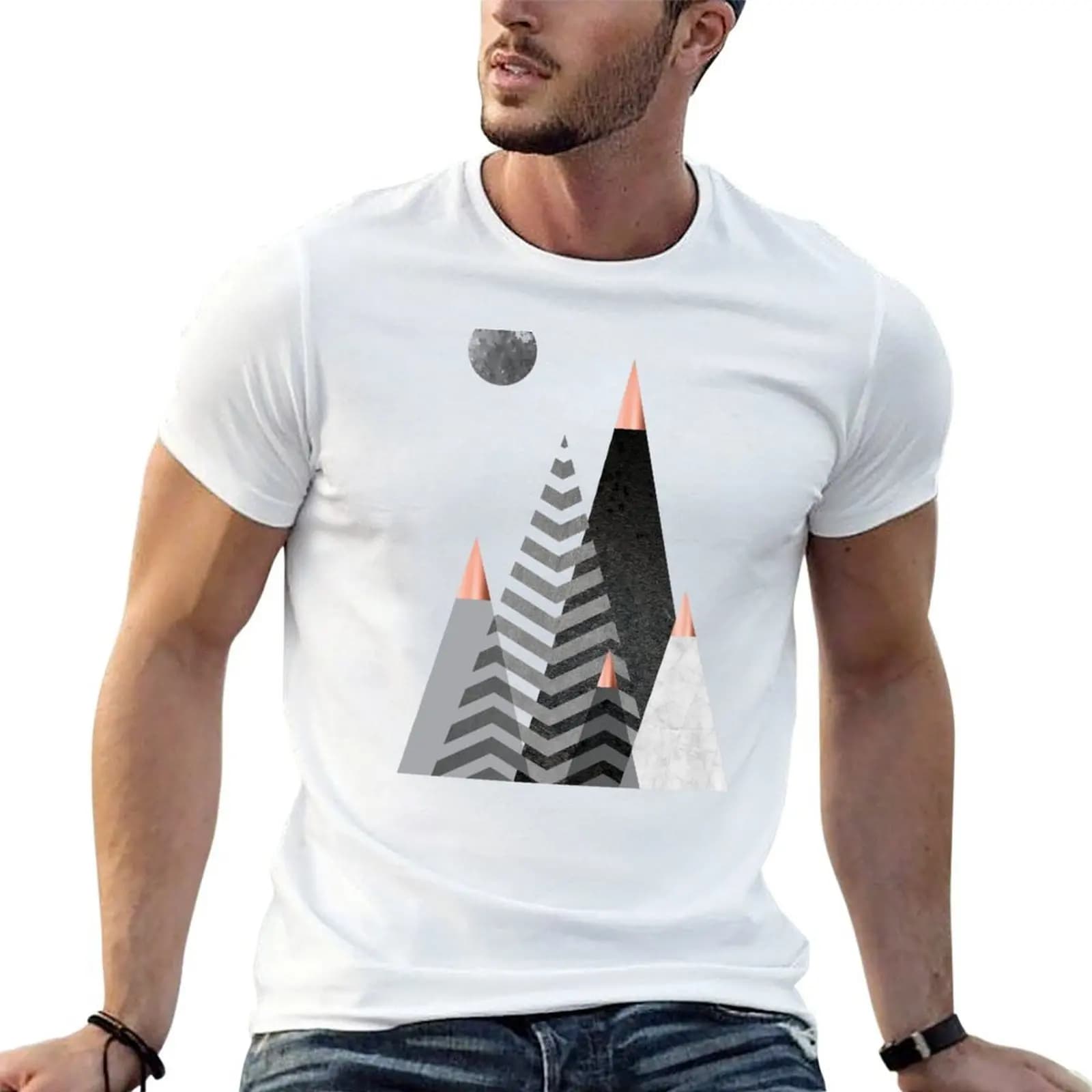 Nordic Mountains T-Shirt man clothes shirts graphic tee mens plain t shirts