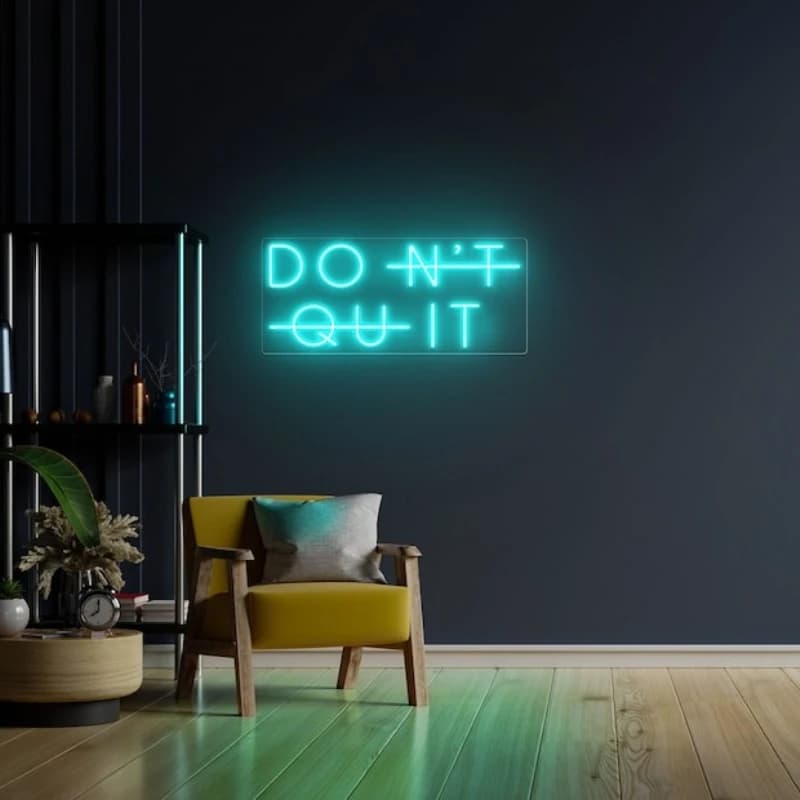 Don't Quit Neon Signs,DO IT Neon Lights for Home Gym Decor, Dimmable LED Neon Lights for Office,Gym,Man Cave,Gamer Room Decor