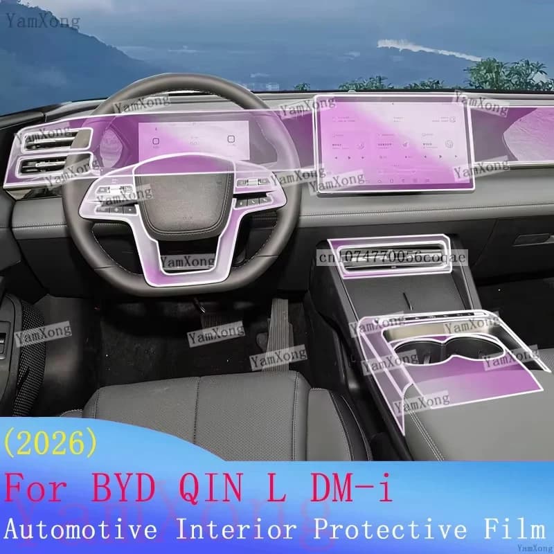 Car Interior Kit Protective For BESTUNE T90 Navigation Dashboard Screen Scratch Sticker Gearbox Center Panel Transparent Film