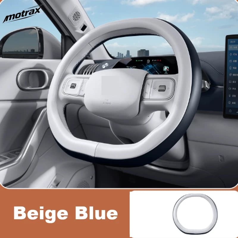 For BYD ATTO 3 EVO Yuan Plus 2026 2027 Car PU Leather Steering Wheel Anti-slip Cover All Seasons Automotive Interior Accessories
