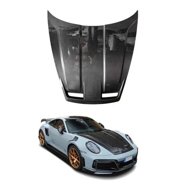 Car Accessories Body Kit Auto Body Systems Upgrade Bonnet Hood  911 992 TKT Style Dry Carbon Fiber Hood for Porsche 2019-2026
