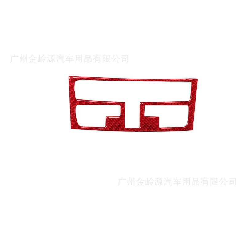 For 16-22 Porsche 718 Car Interior Modification Carbon Fiber Air Conditioning Panel Decorative Stickers