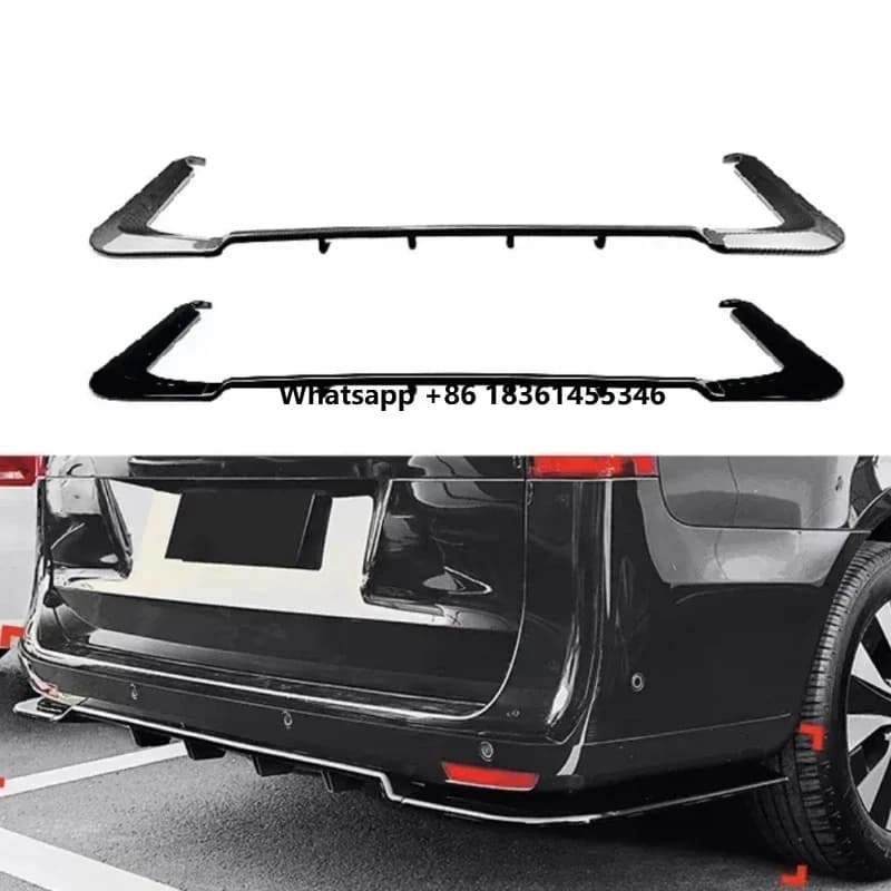 for vito W447 2026-2023 Modified Bumper Trim Black Rear Spoiler Carbon Fiber Pattern Rear Lip