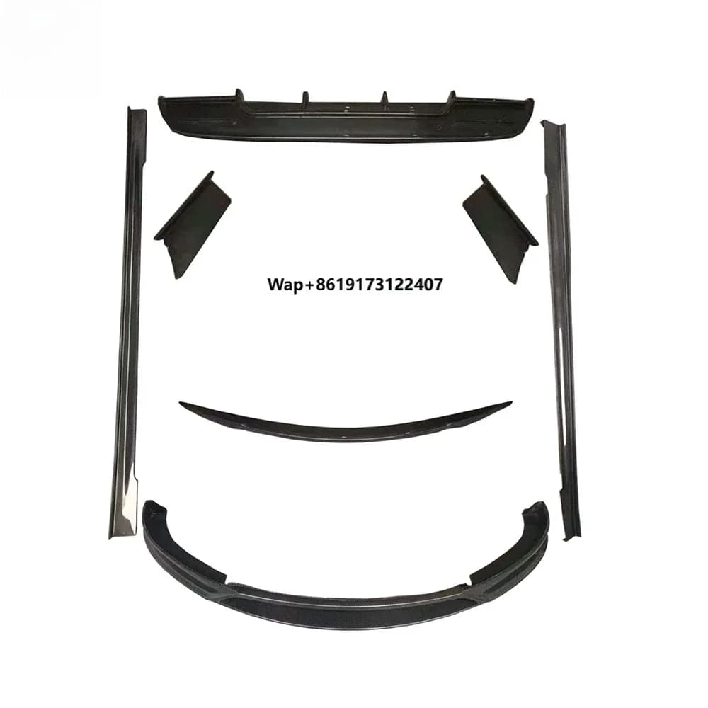Auto Parts Carbon Fiber Full Body Kits Front Lip Splitter Rear Diffuser Spoiler Side SkirtsFor Model S