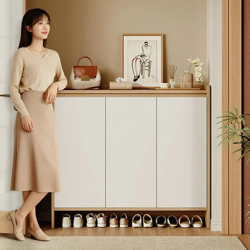 Luxury Modern Shoe Cabinet Entrance Hall Living Room Designer Slippers Vertical Shoe Shelf Organizer Zapatero Hotel Furniture