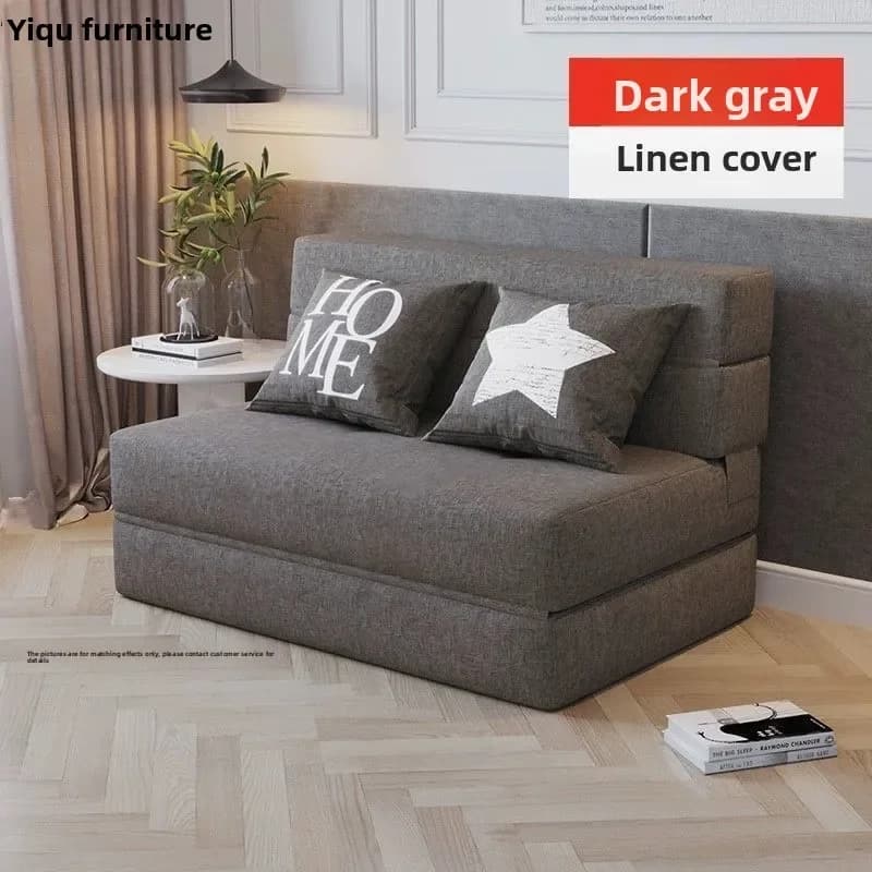 LMM lazy sofa compression sofa bed folding dual-purpose small apartment living room