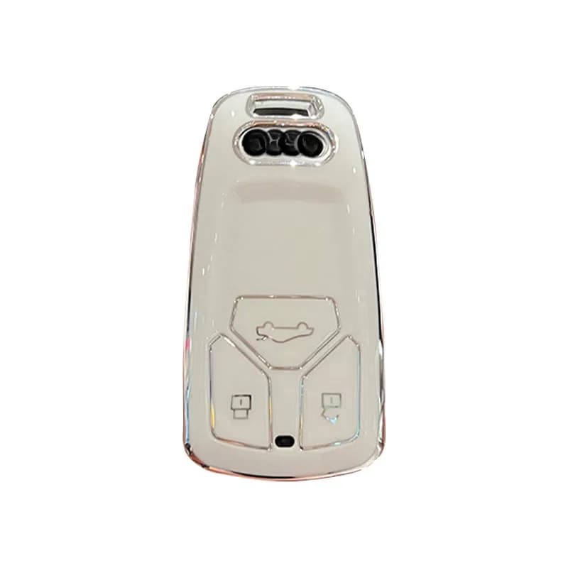Durable TPU Key Case with Keychain for Audi A6L, A4L, Q5L, A3, Q3, Q2L - Protective Key Cover