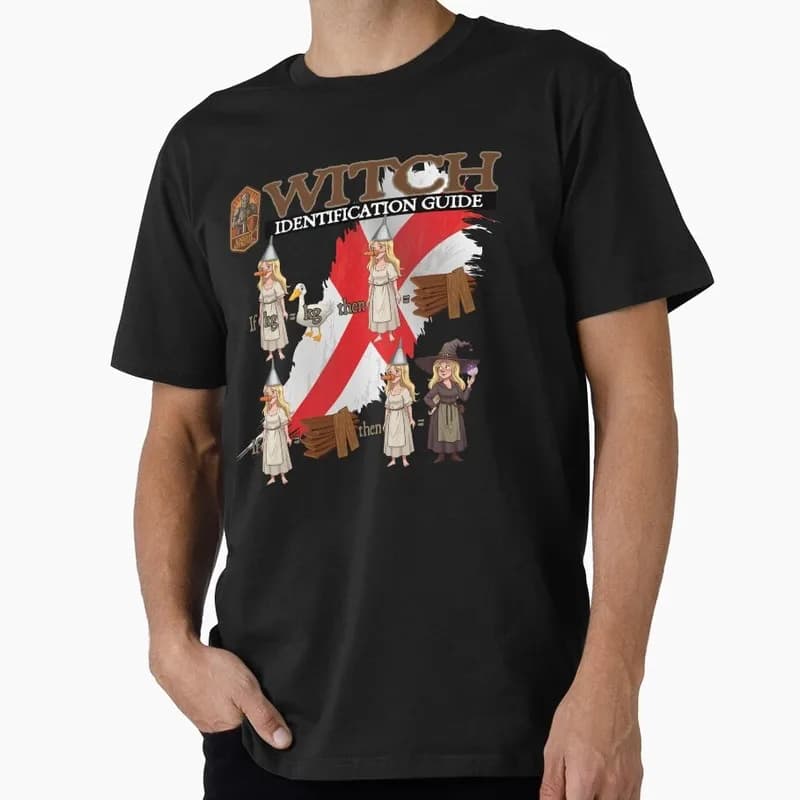 Burn the Witch! Holy grail Funny Monty Python Gift T-shirt 0701 Short Sleeve O-Neck Graphic clothes All size Tops S-6XL