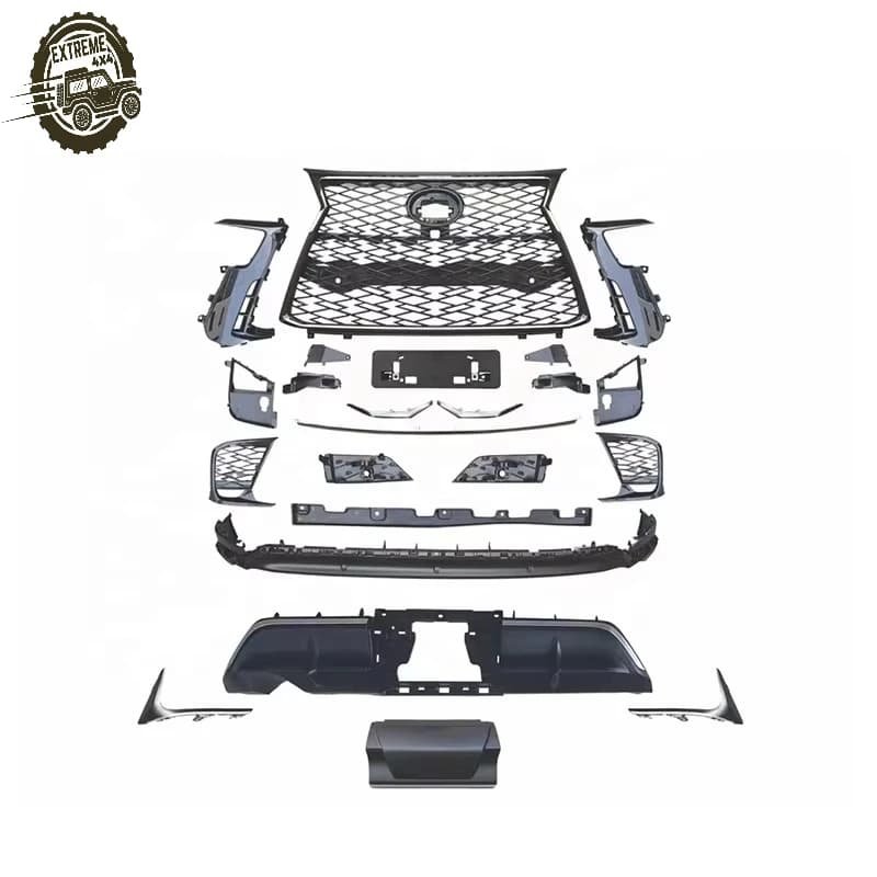 New Arrival Bodykit for Car Accessions Body Parts for LX600 Bodykit Front Bumper Grille Rear Diffuser Car Body Parts 2021 2022