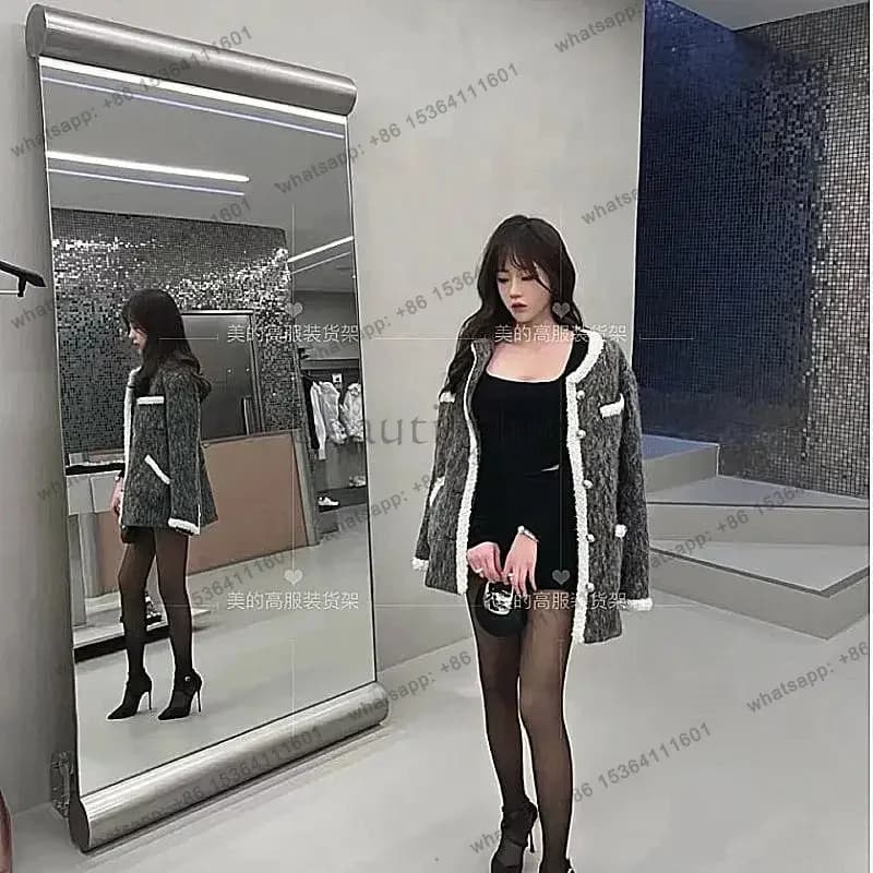 LD Big Moving Mirror Modern Living Room Full Body Standing Funky Luxury Long   Mirror Bedroom Espelhos Home Products