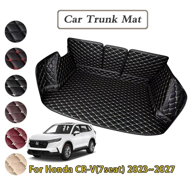 Car Trunk Mats For Honda CR-V CRV CR V RS MK6 2023~2027 7seat Waterproof Fully Trunk Mat Rear Cargo Tray Auto Accessories 2026