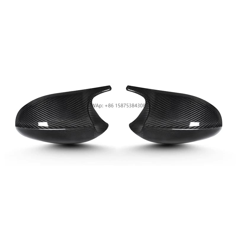 M Style M Look Dry Carbon Fiber for E81 E82 E87 E88 E90 E91 E92 E93 2004-2009 Mirror Cover for  E90 Mirror Cover