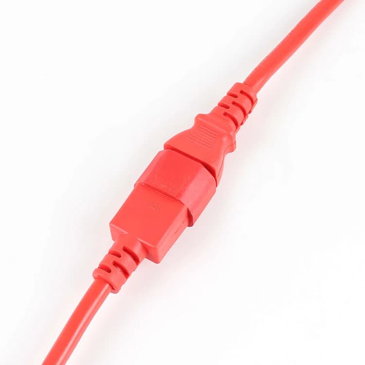 5pcs IEC C14 C15 C14 Connector Power Cord 16A 250V Extension Cords