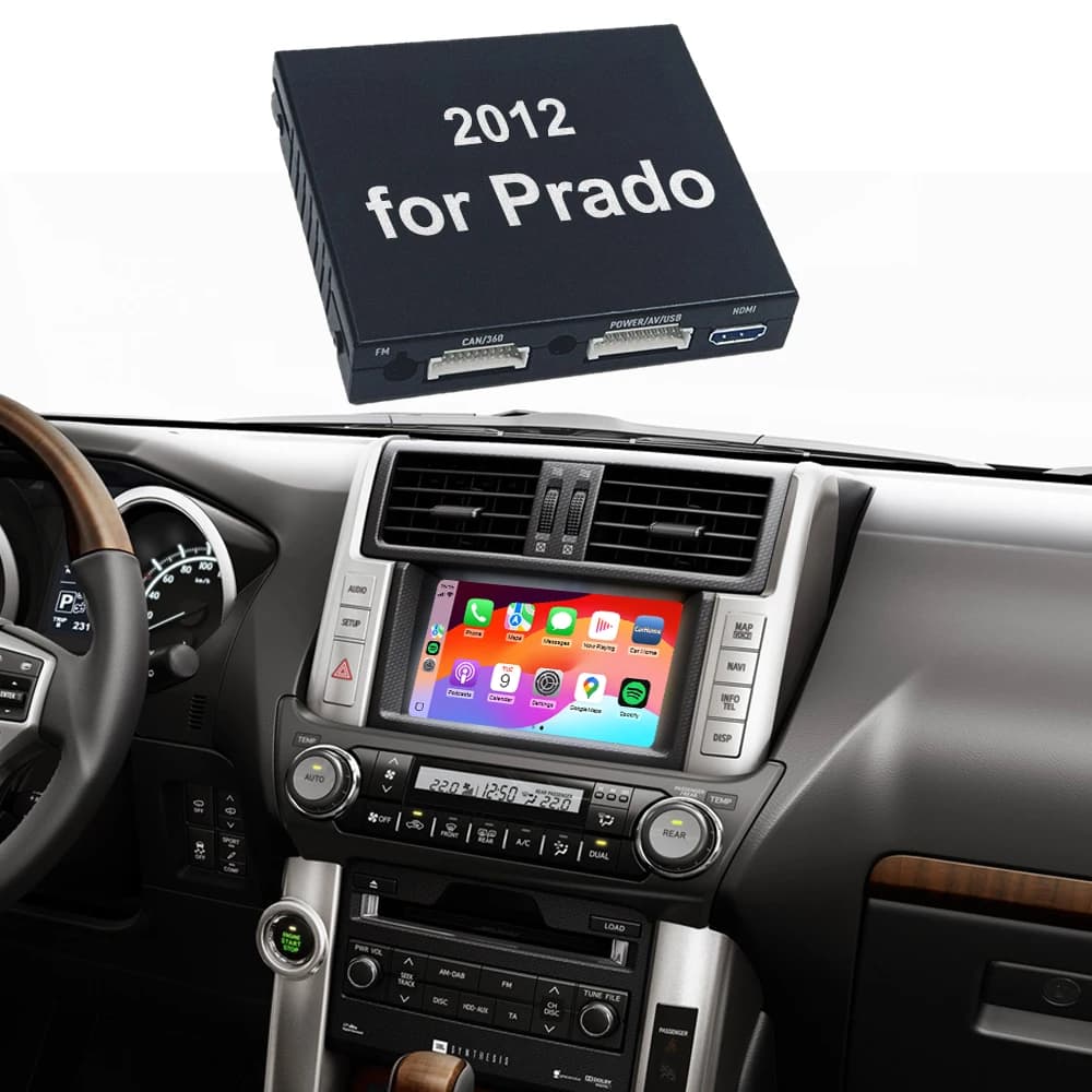 Prado Auto Electronics Wireless CarPlay And Android Auto Integration For 2008 - 2013 Toyota Prado Original Screen Upgrade