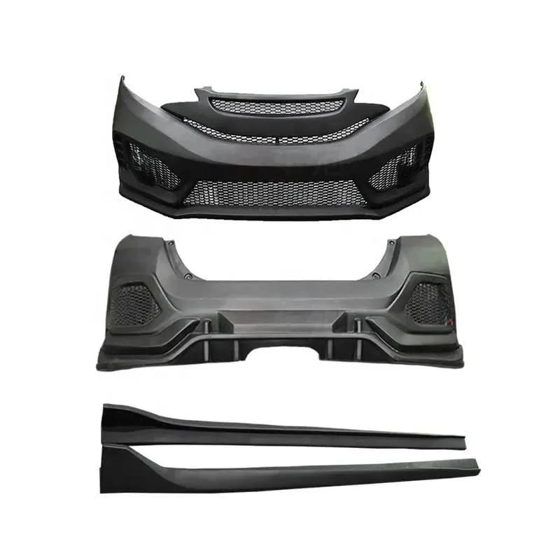 Car Body Kits Front Bumper Rear Bumper Side Skirts Typer Style Plastic Universal Fitment for Fit GK5 2014-2018