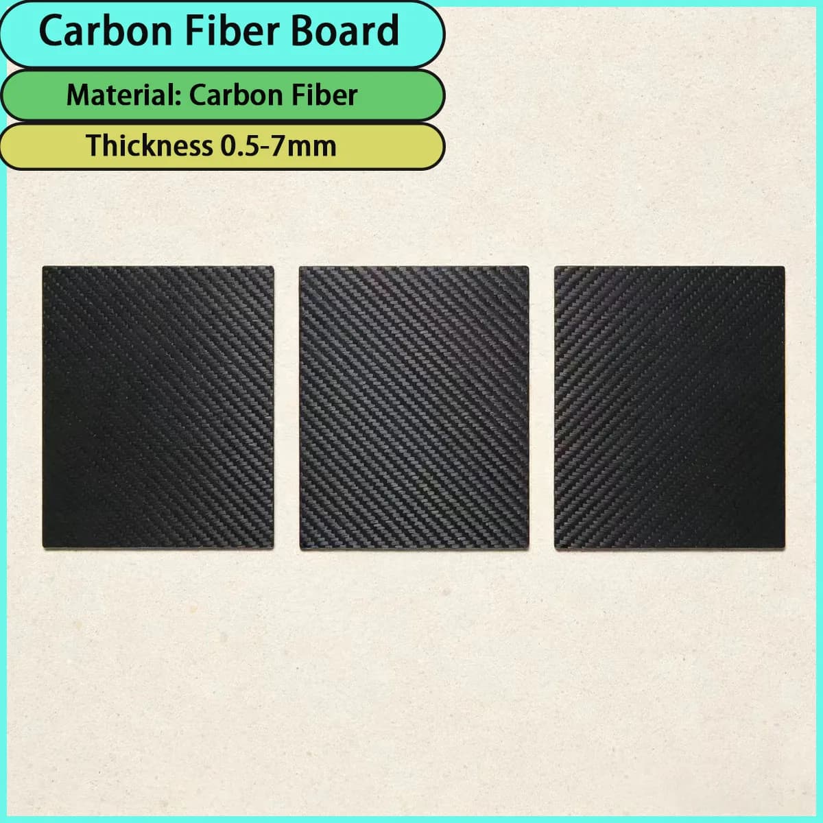 0.5-7mm thick carbon fiber board is used for aerospace, automotive lightweighting, high-end sports equipment, etc