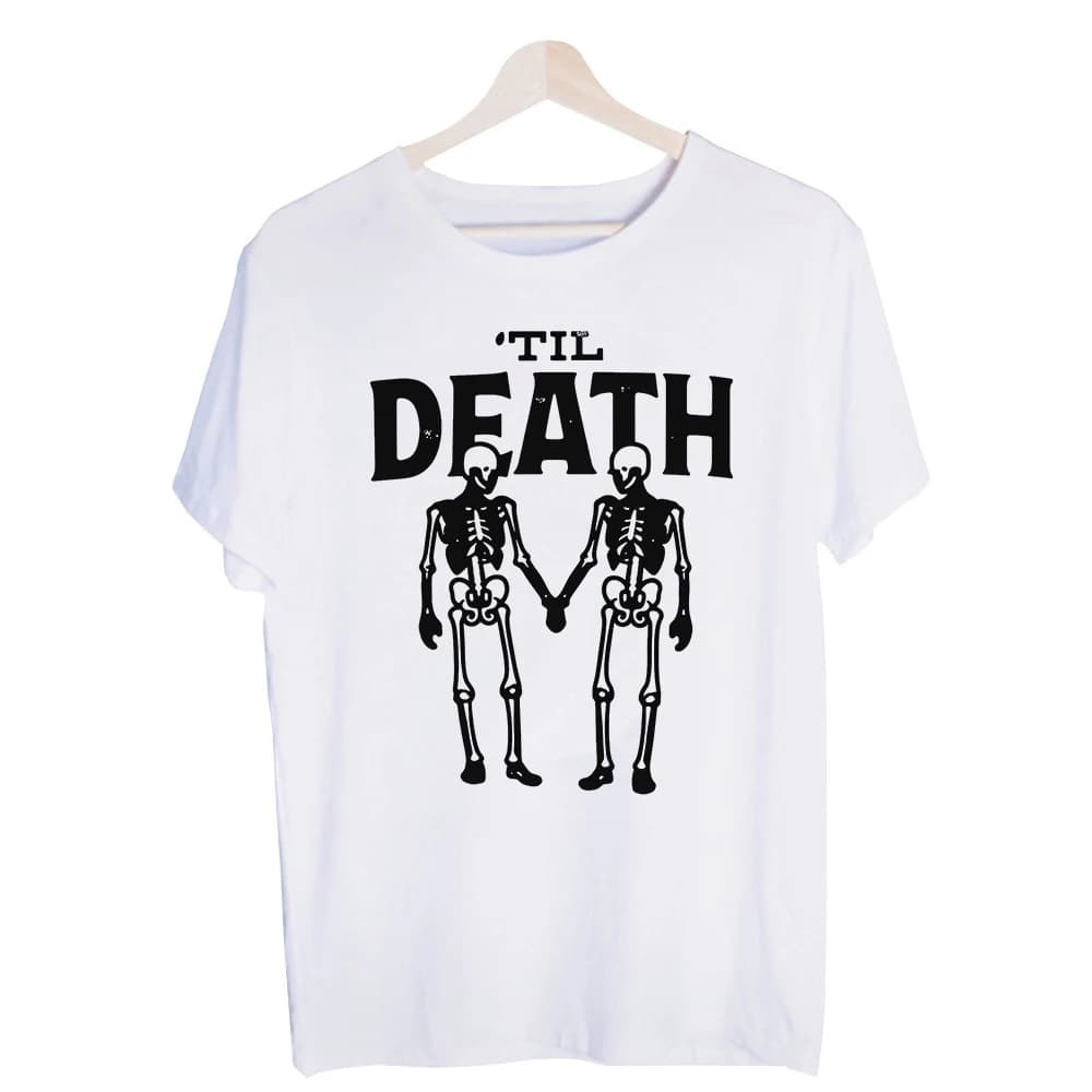 Men's Skeleton Graphic Tee, Short Sleeve Crew Neck T-Shirt for Casual Halloween and Everyday Wear
