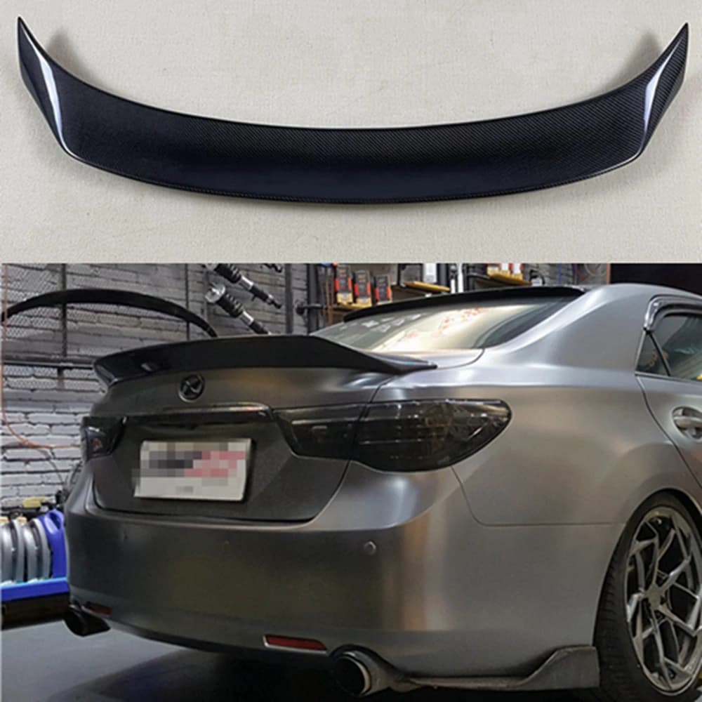 FOR TOYOTA Mark X Spoiler 2010 2011 2012 2013 2014 2015 2016 2017 REIZ Spoiler High Quality Carbon Fiber Rear Trunk Spoiler