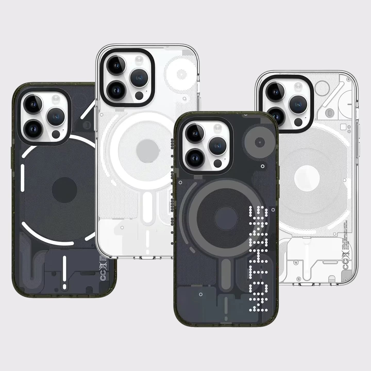 6092095 Impact Black / White Border Magnetic Case: Compatible with IPhone 18 17 16 15 14 13 Pro Max 18Pro