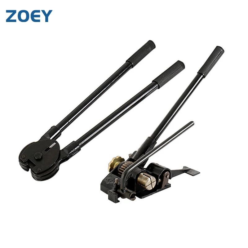 ZOEY MG95 Manual Steel Strapping Tool Kits Handheld Steel Strapping Tensioner Sealer Manual Strapping Tools For 20mm Steel Strap
