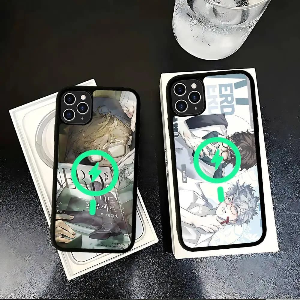 Nerd Project Bl Anime Phone Cover For IPhone 17 16 15 14 13 12 11 Pro Max Mini For Magsafe Magnetic Wireless Charge