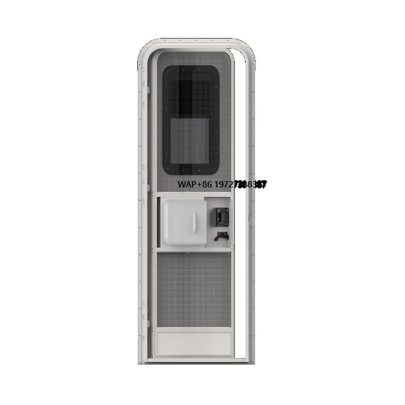 Premium RV Entry Door with Screen Lock US Style RV Door Weather Protection Replacement Easy Installation Motorhome Parts