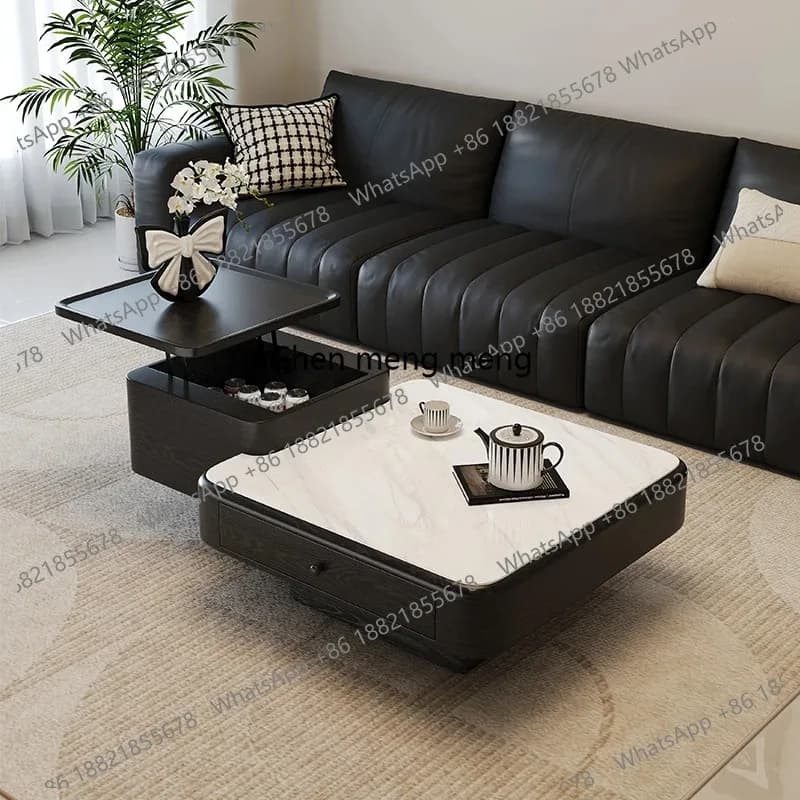 RR Modern Aesthetic Coffee Tables Elegant Design Multifunction Storage Coffee Tables Minimalist Luxury Meuble Salon Room Furnitu