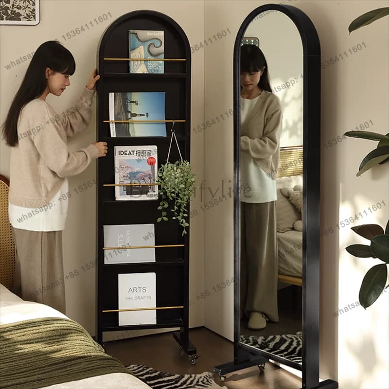 Floor Full Body Mirror Standing Korean Style Bedroom Nordic Living Room Mirror Decoration Modern Funky Espelhos Home Products
