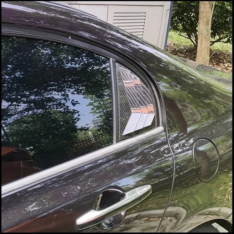 For Honda Civic 8th Sedan 2006-2010 Rear Window Blind Shades Louver Frame Molding Cover Sticker Trim Car Styling Accessories