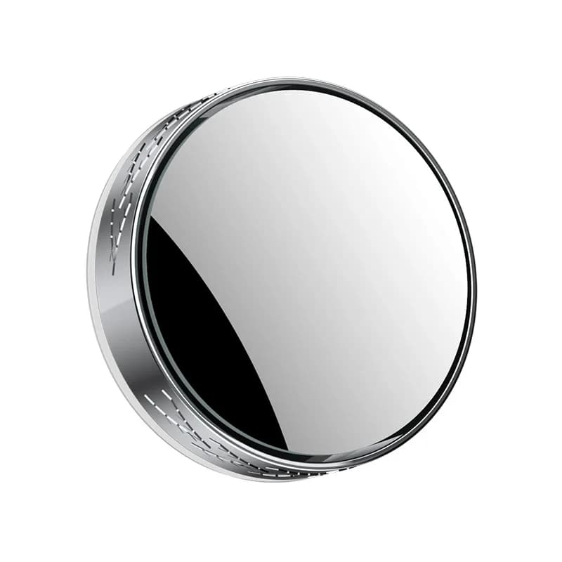 Car Rearview Mirror, Suction Cup Mounting, 360-Degree Adjustable Wide-Angle Blind Spot Mirror for Enhanced Visibility