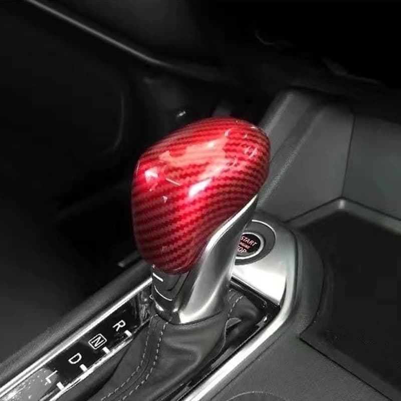 Carbon Fiber ABS Shift Knob Cover Car Accessories Auto Trim For Nissan Teana Altima Kicks Sylphy Sentra Patrol Armada