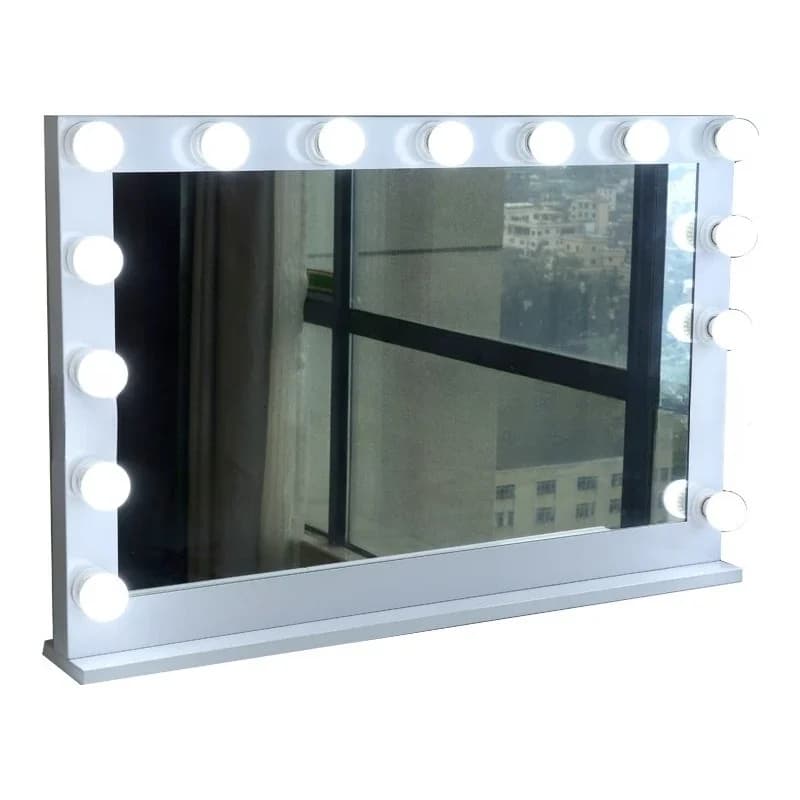 Dressing mirror ins Internet celebrity led makeup mirror with light bulb mirror girl dormitory desktop large smart fill light