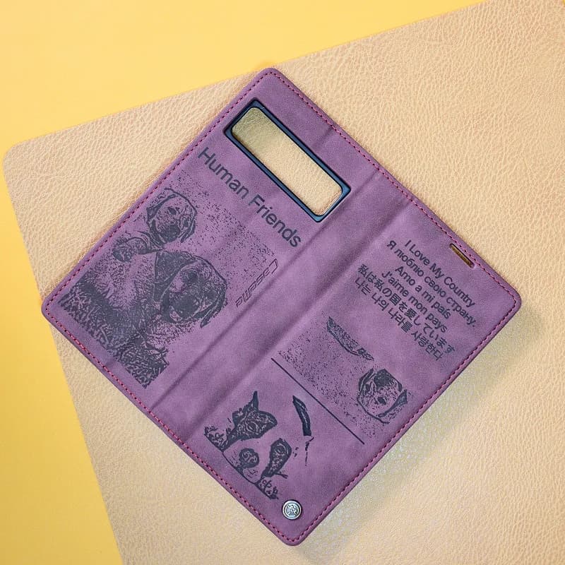 Customized Carve Magnetic Flip Wallet Card Case Phone Cover For OnePlus 13 12 11 8T 8 Pro 7Pro Patterns DIY Phone Case