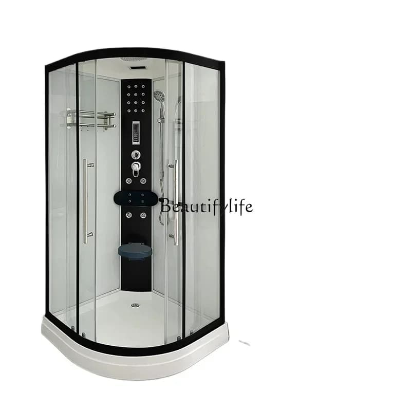 1LIntegral shower room Household hotel Fan glass partition Bath integrated closed