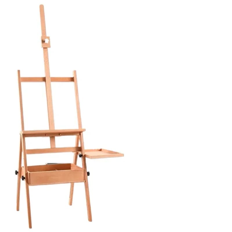 Solid wood easel with drawers for sketch art students
