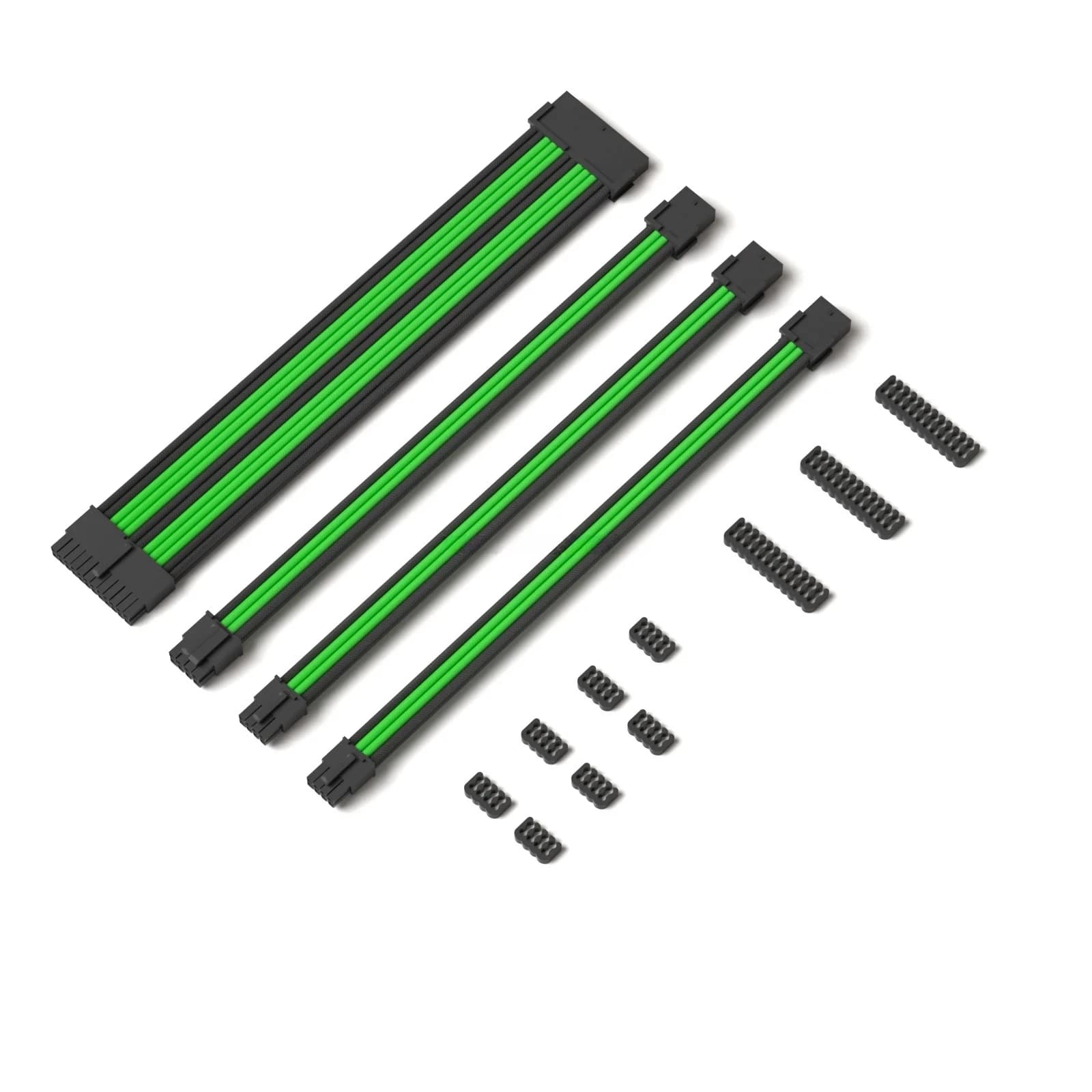 5pcs Computers 18AWG Power Supply Cable Colorful PVC PET Factory 4kit PC Sleeve Extension Cord