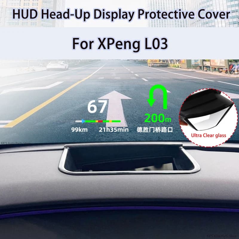 HUD Head-Up Display Protective Cover & Dashboard Dustproof Cover for XPeng L03, Car Interior Accessories