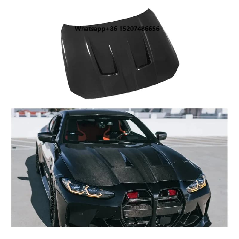 For  G80 G81 M3 G82 G83 M4 Competition 2020-2026 Dry Carbon CSL Style Front Engine Hood Bonnet Cover 51918083552 41618082029