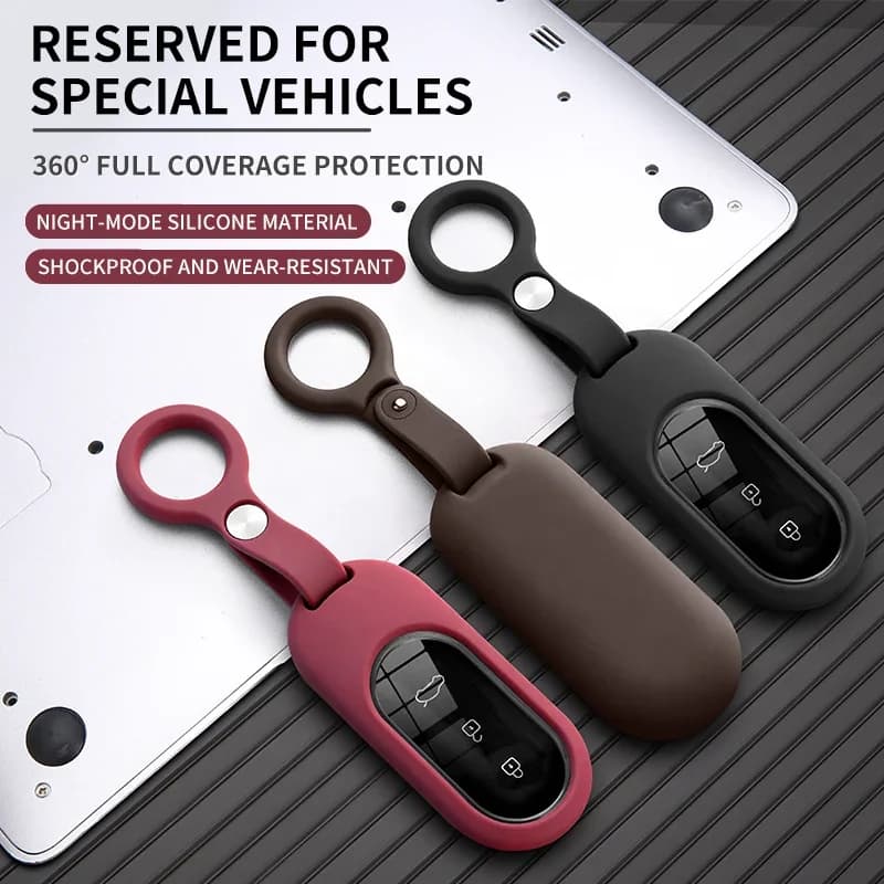 Liquid Silicone Rubbe Car Smart Key Case Cover For SERES AITO M7 Ultra M5 M9 Anti-Scratch Keychain Shell Decoratives Accessories