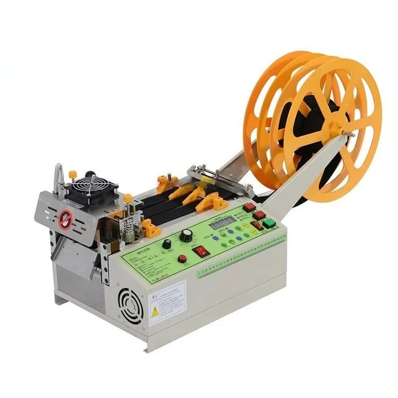Factory Offer Ribbon Tape Cutting Hole Punching Elastic Band Cut and Punch Cutting Machine
