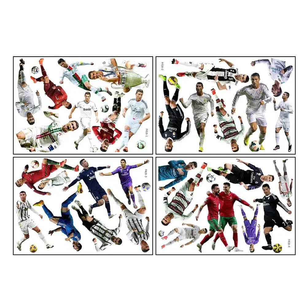Real Madrid Footballer Soccer football  player  Vinyl  Decal Wall Art Sticker removeable decor  self-adhesive
