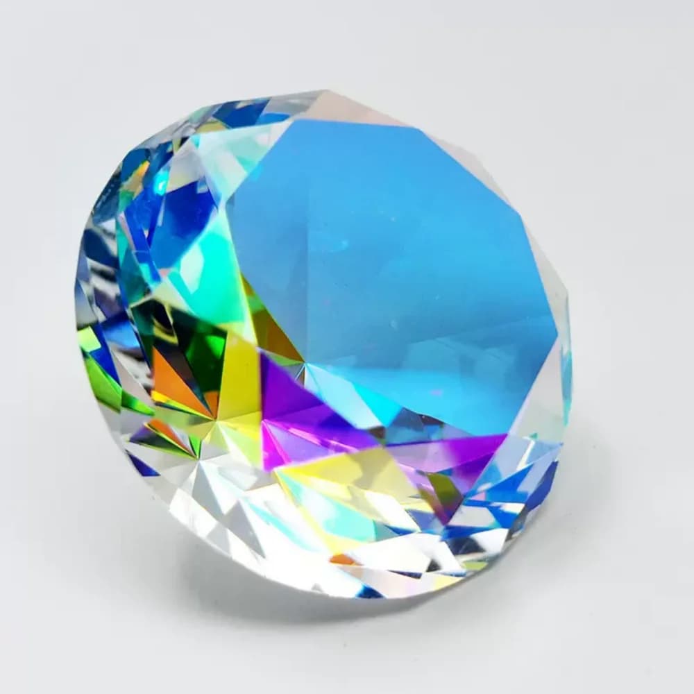 K9 Crystal Diamond 30-80mm AB Colorful Home Desktop Wedding Decorative Paperweight Decorative Rainbow Maker Prism Glass Diamonds