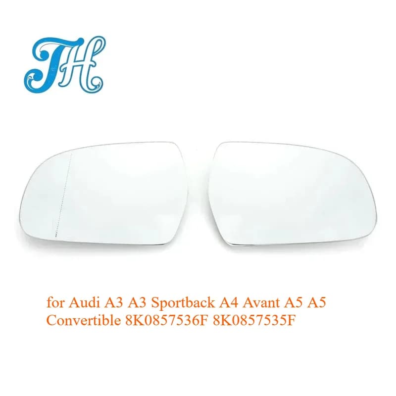 Auto Convex Left Right Heated Wing Rear Mirror Glass for Audi A3 A3 Sportback A4 Avant A5 A5 Convertible 8K0857536F 8K0857535F