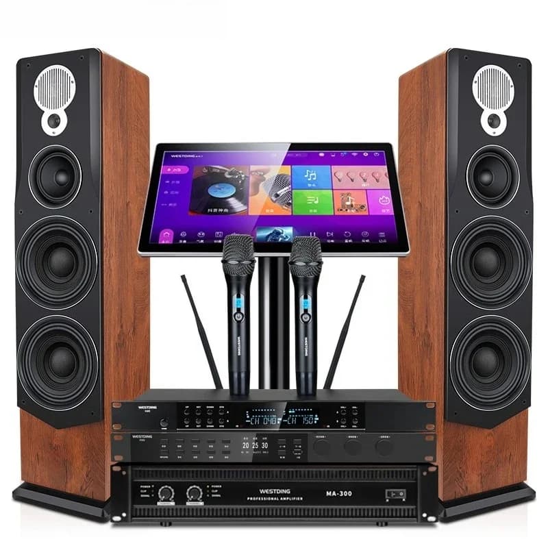 Home KTV audio set, full set of home theater karaoke jukebox speaker equipment