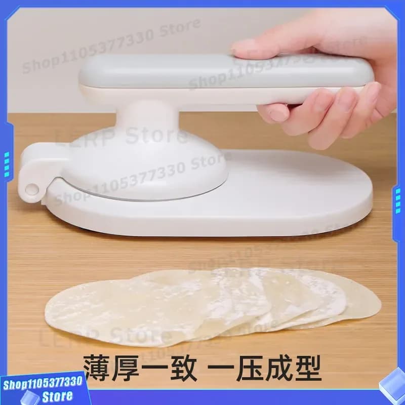 Manual Dumpling Skin Press Mold for Qingtuan Kueh Mooncake Wrapper Maker Kitchen Baking Tool Dough Flattening Device Pastry