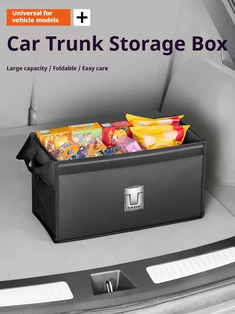 For Tank Great Wall 300 400 500 700 Hi4T 300 400 500 700 HiaZ Car Trunk Foldable Storage Box Large-Capacity Stowing Tidying Bag
