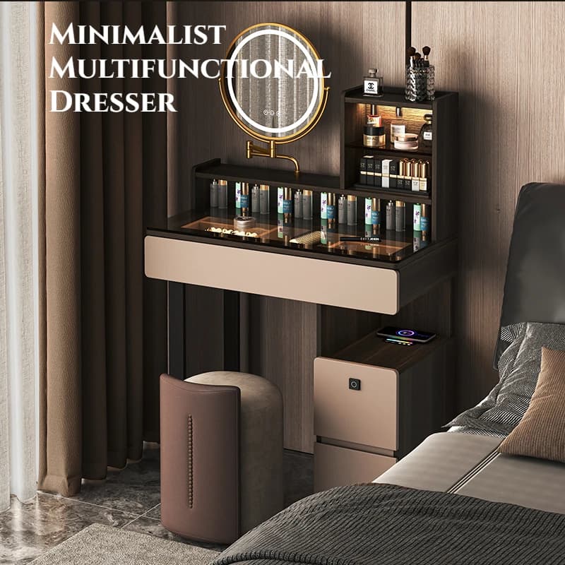 bedroom simple dressing table with mirror light luxury makeup vanity multifunctional tocador para maquillaje interior furniture